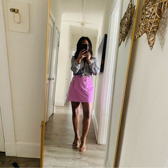 EXPRESS FAUX SUEDE MINI SKIRT - Picture 12 of 13